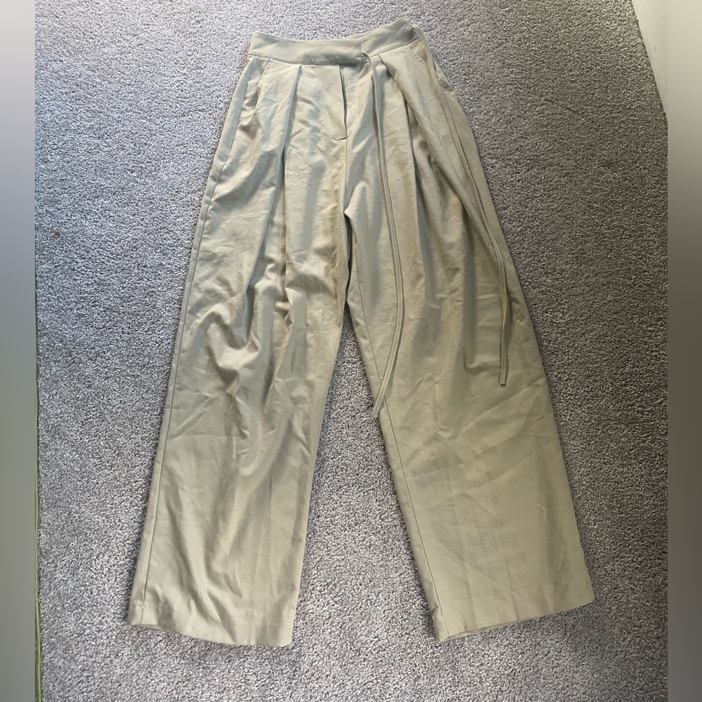PIRAL WIDE LEG PLEATED TROUSERS